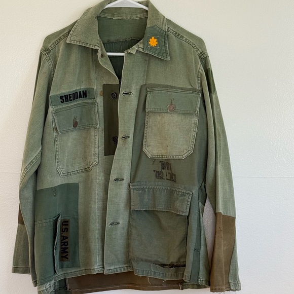 Vintage Reworked Green Utility Army Jacket - Picture 3 of 4